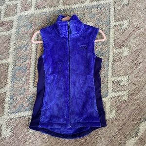 North Face fitted fleece vest xs SOFT purple
